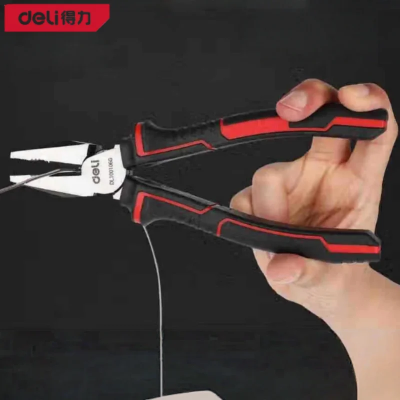 Электрические плоскогубцы Deli, острые диагональные плоскогубцы с большим отверстием, плоскогубцы с игольчатыми носами для резки скручивания и зажима металлических проводов
Электрические плоскогубцы Deli, острые диагональные плоскогубцы с большим отверстием, плоскогубцы с игольчатыми носами для резки скручивания и зажима металлических проводов