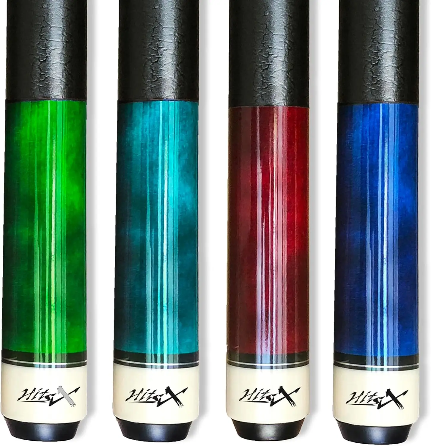 4-Piece Pool Cue Set 19-20oz 13mm Tip 58" Hard Maple Billiard Sticks
4-Piece Pool Cue Set 19-20oz 13mm Tip 58" Hard Maple Billiard Sticks