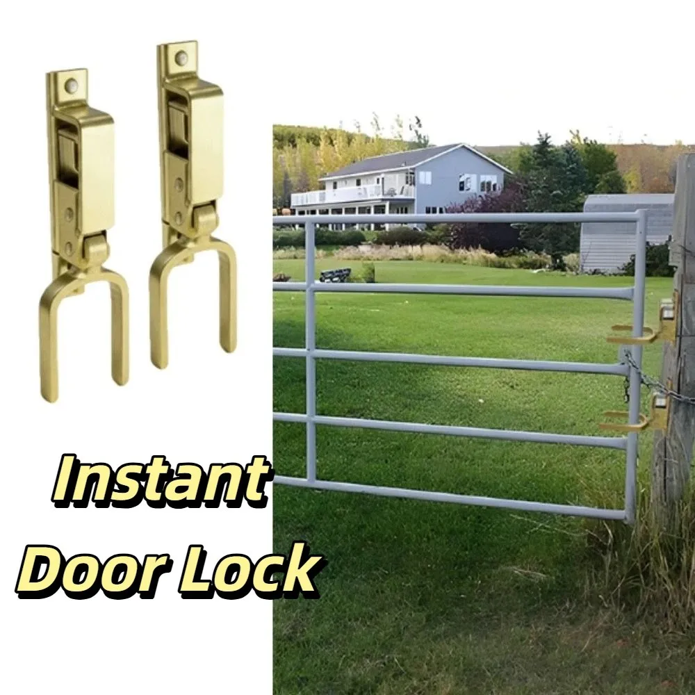Rust-resistant Steel Portable Immediate-locking Lock Sturdy Durable One-hand Operation Heavy-duty Automatic Locking Lock
Rust-resistant Steel Portable Immediate-locking Lock Sturdy Durable One-hand Operation Heavy-duty Automatic Locking Lock