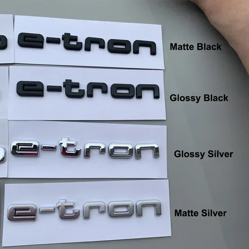 Audi E-tron ABS Emblem Car Stickers for GT S Logo Q4 Q7 A3 A5 Q5 Q6 A6 A7 S5 A8 Q1 Q2 Q3 S3 S7 A4L A6L Rear Trunk Badge Decals
Audi E-tron ABS Emblem Car Stickers for GT S Logo Q4 Q7 A3 A5 Q5 Q6 A6 A7 S5 A8 Q1 Q2 Q3 S3 S7 A4L A6L Rear Trunk Badge Decals