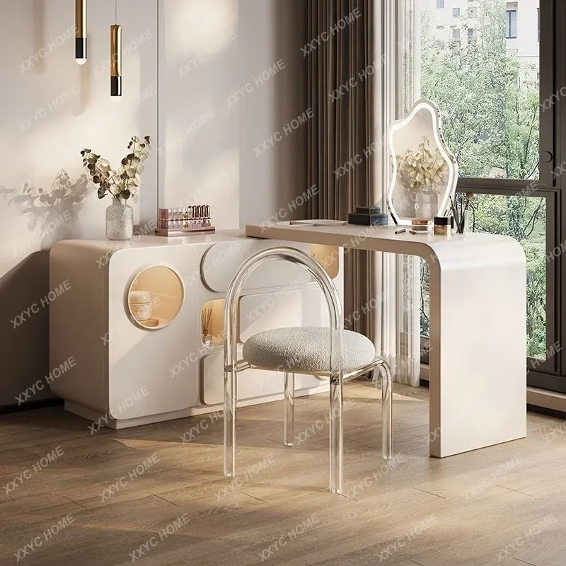 HCream wind dresser bucket storage cabinet integrated bedroom retractable corner end of bed TV cabinet makeup table
HCream wind dresser bucket storage cabinet integrated bedroom retractable corner end of bed TV cabinet makeup table