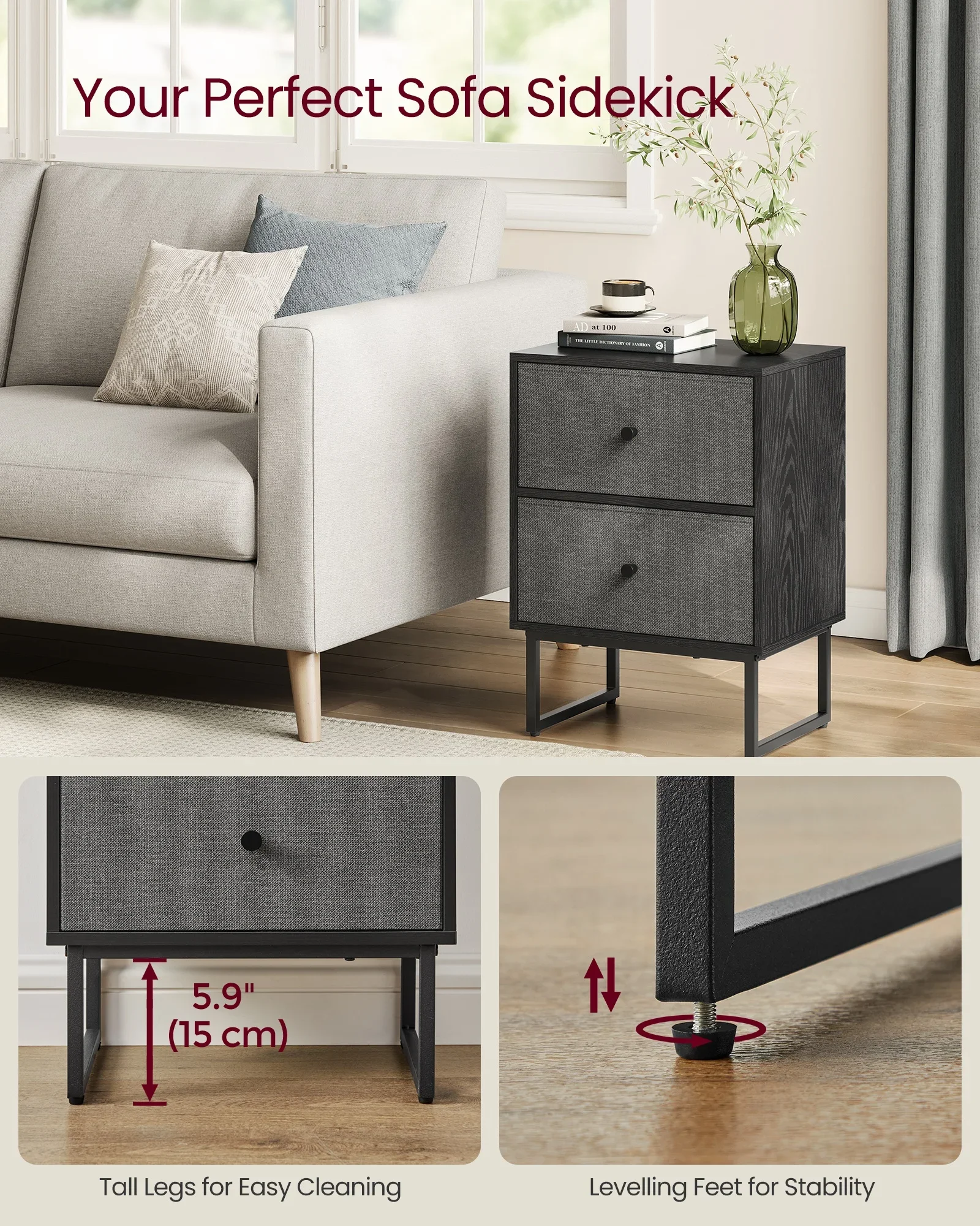 */--Small Dresser With Removable Fabric Drawers Nightstands Set Of 2 Bedroom Furniture Bedside Table
*/--Small Dresser With Removable Fabric Drawers Nightstands Set Of 2 Bedroom Furniture Bedside Table