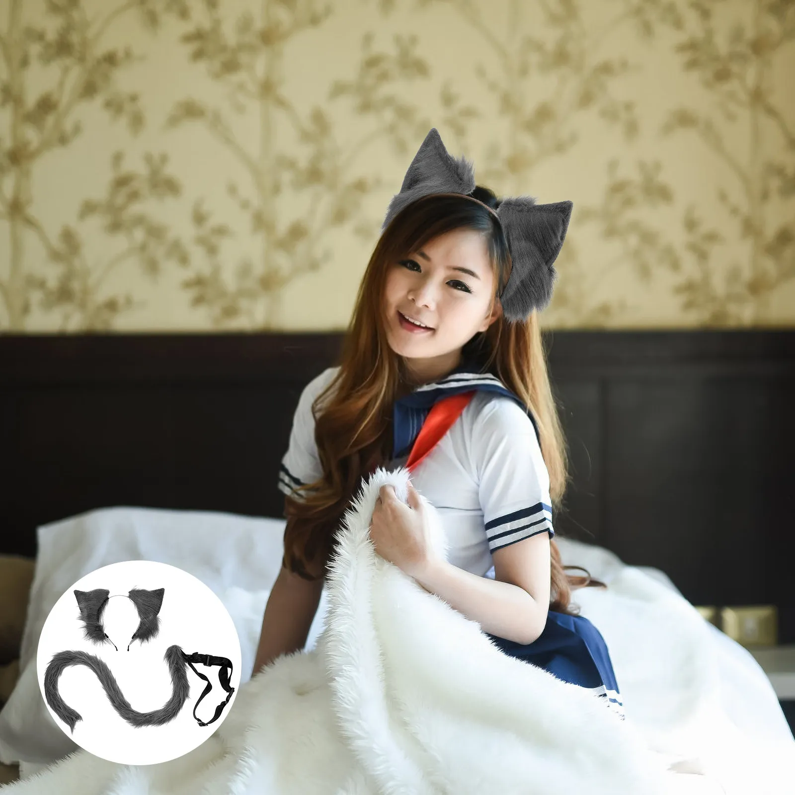 1Set Cat Ear Hairband Tail Set Chic Costume Prop Cosplay Party Halloween Cat Costume Accessory Halloween Prop Cosplay Supplies
1Set Cat Ear Hairband Tail Set Chic Costume Prop Cosplay Party Halloween Cat Costume Accessory Halloween Prop Cosplay Supplies