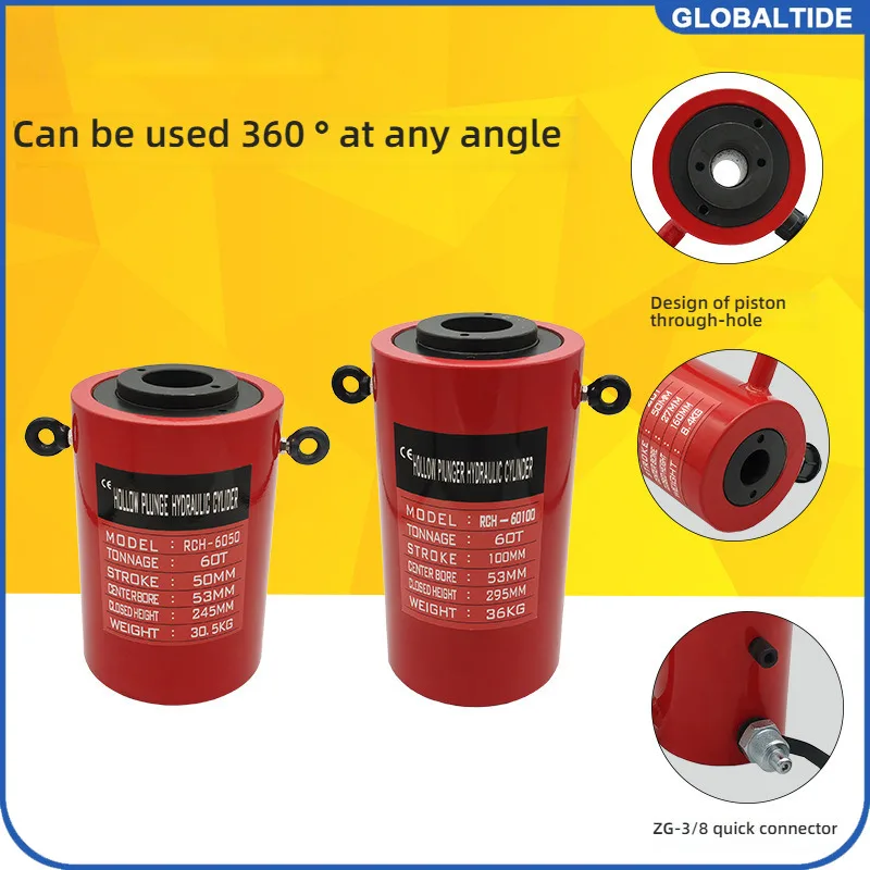 Industrial Products Hardware Tools Hydraulic Cylinder 14T Separate Hollow Hole Plunger Power Tool Industrial Products RCH‑1050
Industrial Products Hardware Tools Hydraulic Cylinder 14T Separate Hollow Hole Plunger Power Tool Industrial Products RCH‑1050