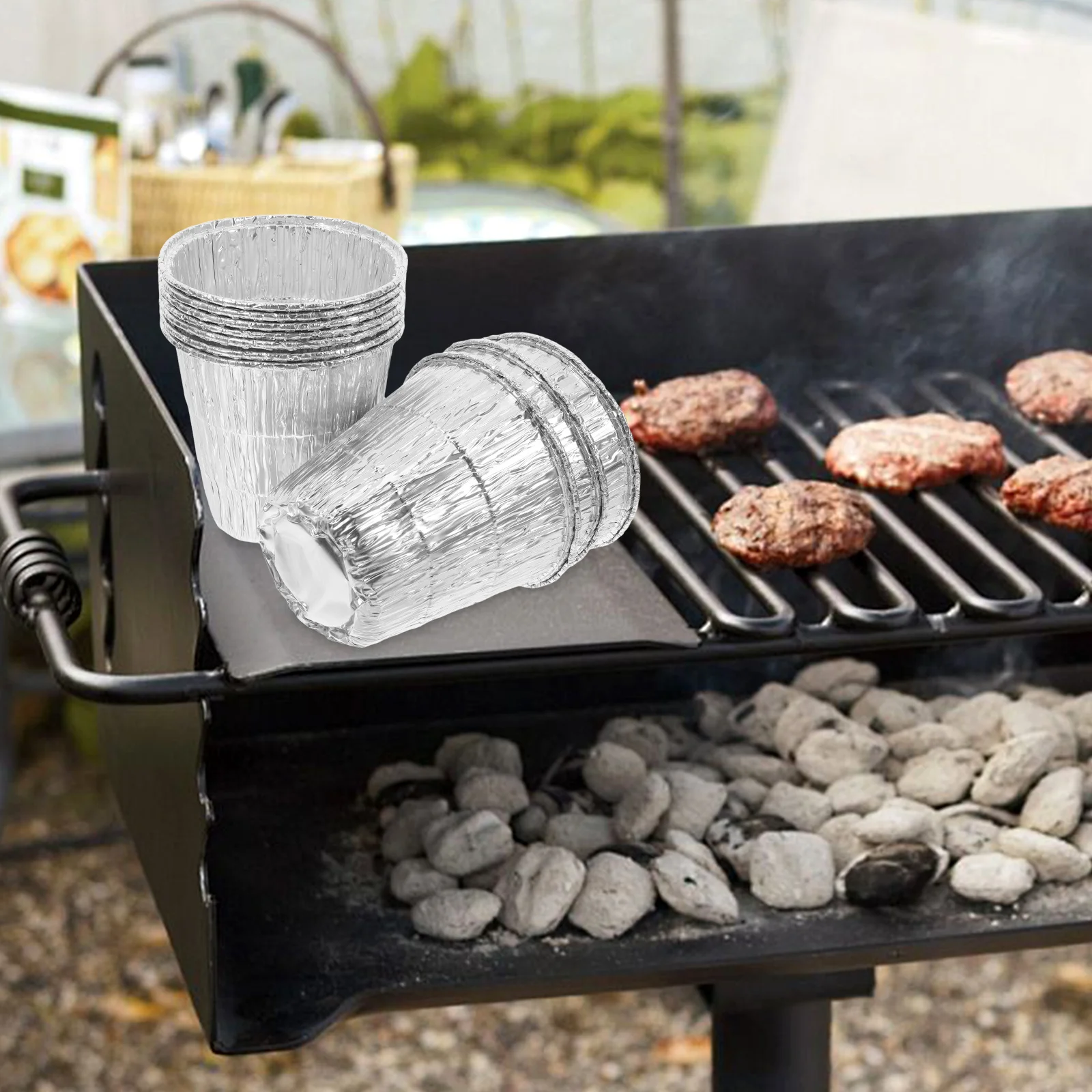 10Pcs Disposable Aluminum Foil Bbq Grease Bucket Liners Grill Drip Tray Liners Outdoor Smoker Cooking Baking Steaming Accessory
10Pcs Disposable Aluminum Foil Bbq Grease Bucket Liners Grill Drip Tray Liners Outdoor Smoker Cooking Baking Steaming Accessory