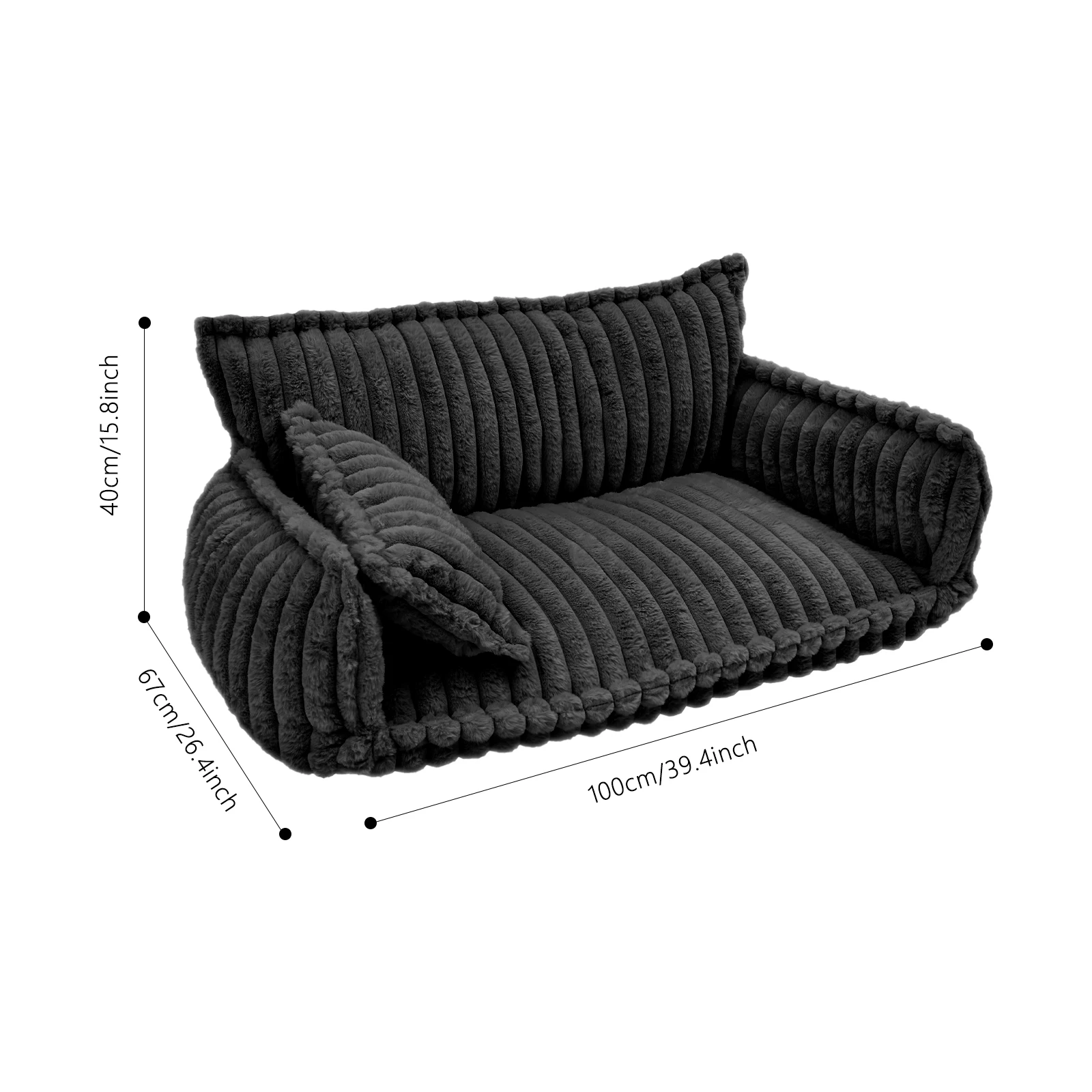 Диван для домашних животных со съемным моющимся чехлом, размер XL, диван-кровать для собак и кошек, успокаивающий диван с гладкой молнией для домашних животных
Диван для домашних животных со съемным моющимся чехлом, размер XL, диван-кровать для собак и кошек, успокаивающий диван с гладкой молнией для домашних животных