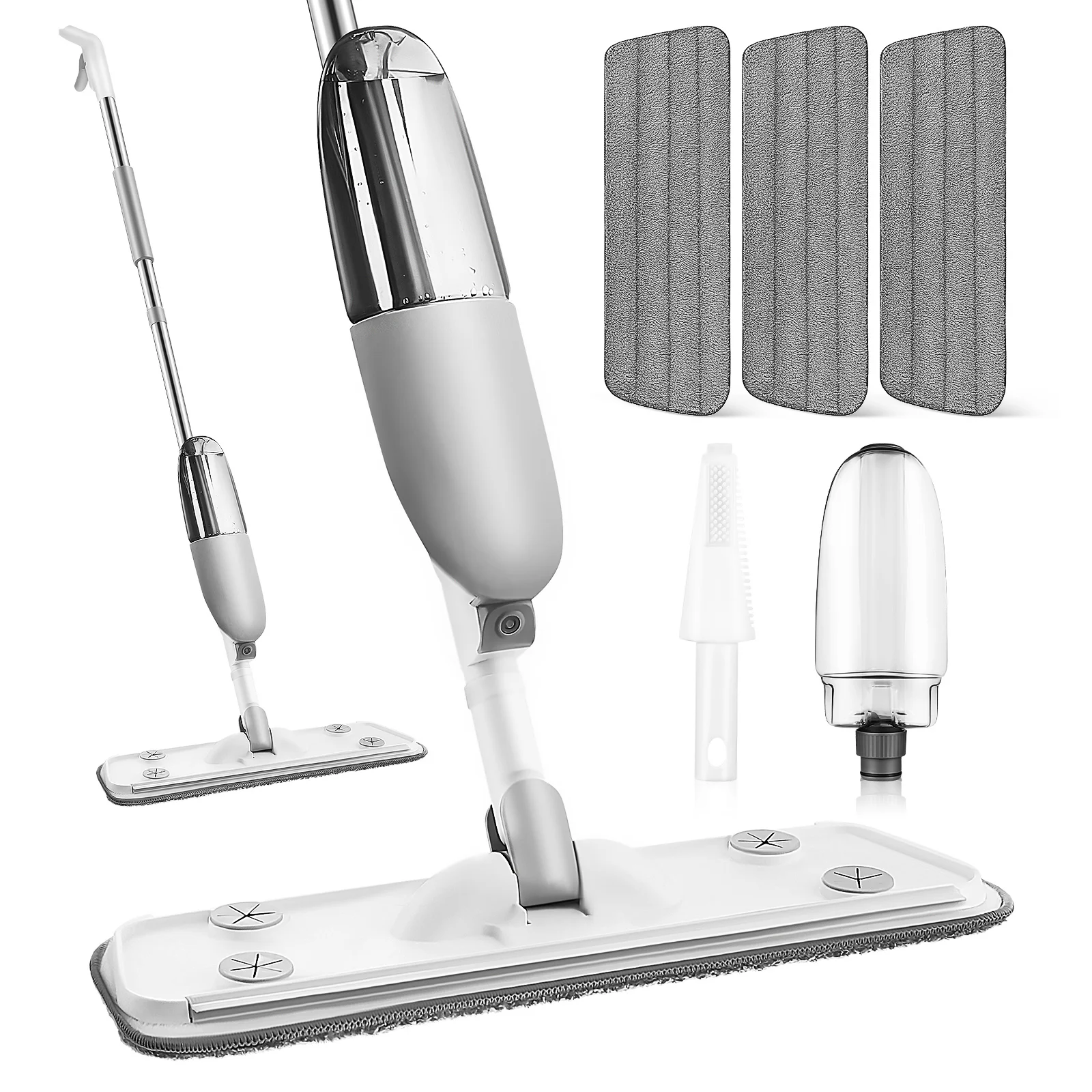 Spray Mop Reusable Spray Mop With Washable Pads Pads Rotating Flat Head Wet Dry Cleaning Mops For Hardwood Tiles Ceramic Floors
Spray Mop Reusable Spray Mop With Washable Pads Pads Rotating Flat Head Wet Dry Cleaning Mops For Hardwood Tiles Ceramic Floors