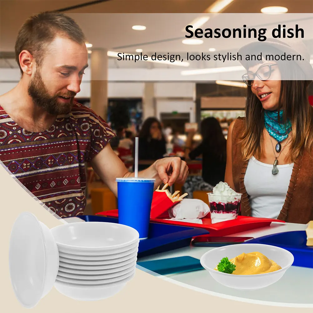12pcs Plastic Condiment Dish Dipping Sauce Bowl Small Round Soy Sauce Bowl Side Serving Plate For Sauces Ketchup Mustard Snack 
12pcs Plastic Condiment Dish Dipping Sauce Bowl Small Round Soy Sauce Bowl Side Serving Plate For Sauces Ketchup Mustard Snack