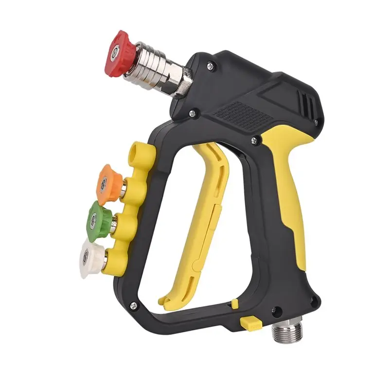 Car Wash Tool- High Pressure Washer Gun 5000 PSI, M22-Iy14mm Inlet 1/4" Quick Connector
Car Wash Tool- High Pressure Washer Gun 5000 PSI, M22-Iy14mm Inlet 1/4" Quick Connector