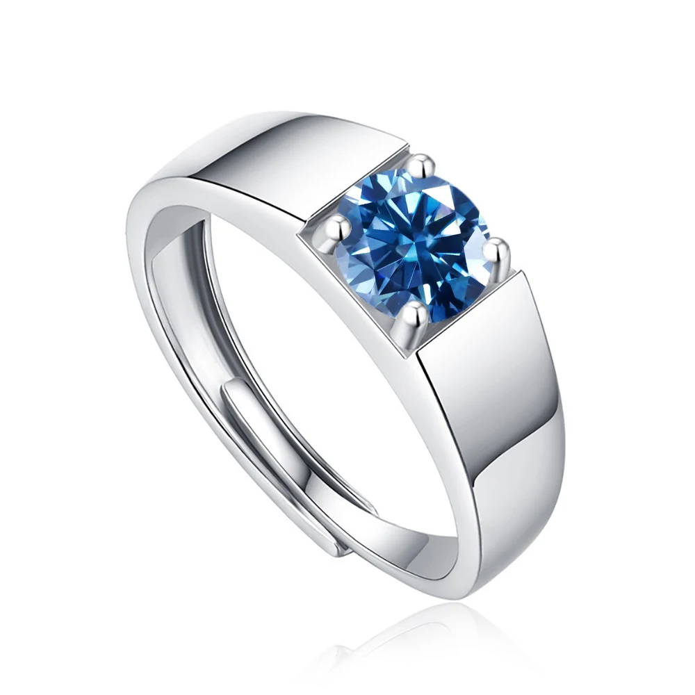 JoyceJelly 1ct Sparkling Moissanite Rings Sterling Silver 925 Diamond Jewelry Simple Classical Men's Wedding Ring Resizable
JoyceJelly 1ct Sparkling Moissanite Rings Sterling Silver 925 Diamond Jewelry Simple Classical Men's Wedding Ring Resizable