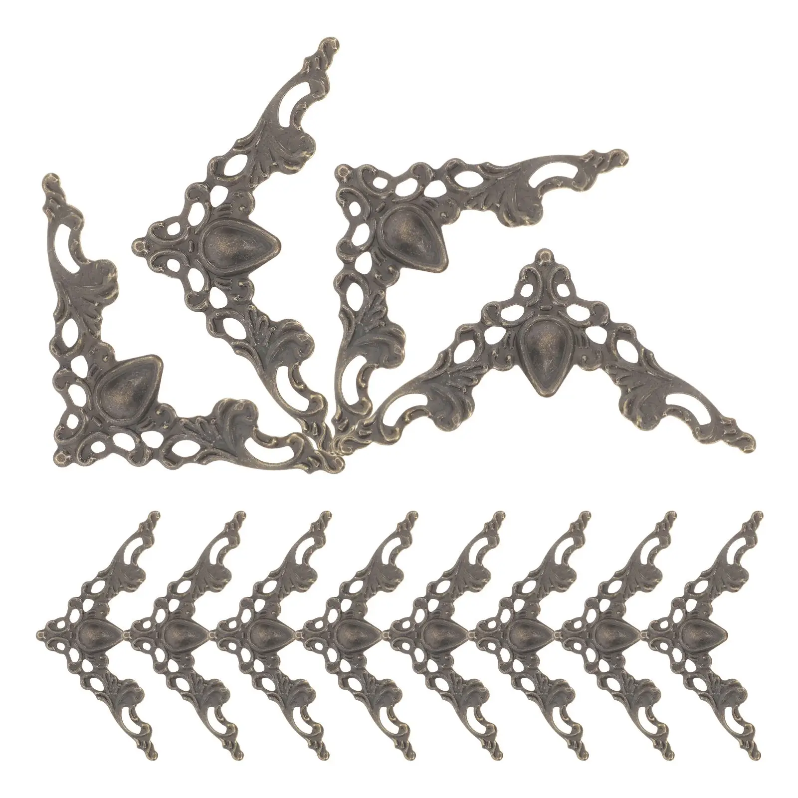 12 Pcs Decorative Iron Corner Brackets for Furniture Scrapbooking Photo Edge Protector Table Cover Bracket
12 Pcs Decorative Iron Corner Brackets for Furniture Scrapbooking Photo Edge Protector Table Cover Bracket