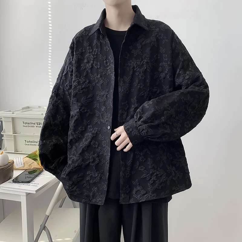 Black Long Sleeve Casual Shirt for Men Spring Autumn Loose Fit Trendy Brand Korean Style Handsome Print No Iron Treatment
Black Long Sleeve Casual Shirt for Men Spring Autumn Loose Fit Trendy Brand Korean Style Handsome Print No Iron Treatment