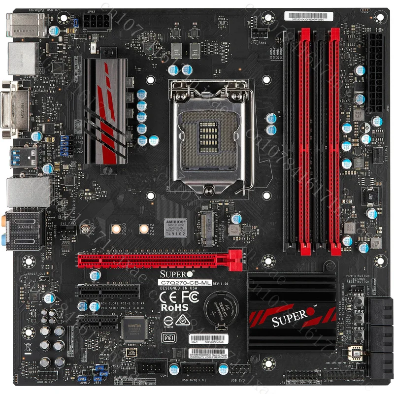FOR Supermicro C7Q270-CB-ML Motherboard Supports I7 7700 6700 DDR4 with M.2 64GB
FOR Supermicro C7Q270-CB-ML Motherboard Supports I7 7700 6700 DDR4 with M.2 64GB