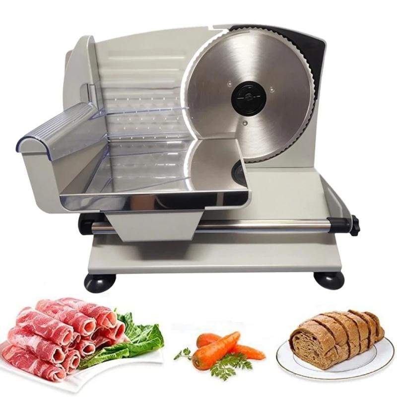 Multifunctional 200W electric food slicer 19cm detachable blade electric meat slicer, suitable for bread, cheese, meat cutting
Multifunctional 200W electric food slicer 19cm detachable blade electric meat slicer, suitable for bread, cheese, meat cutting
