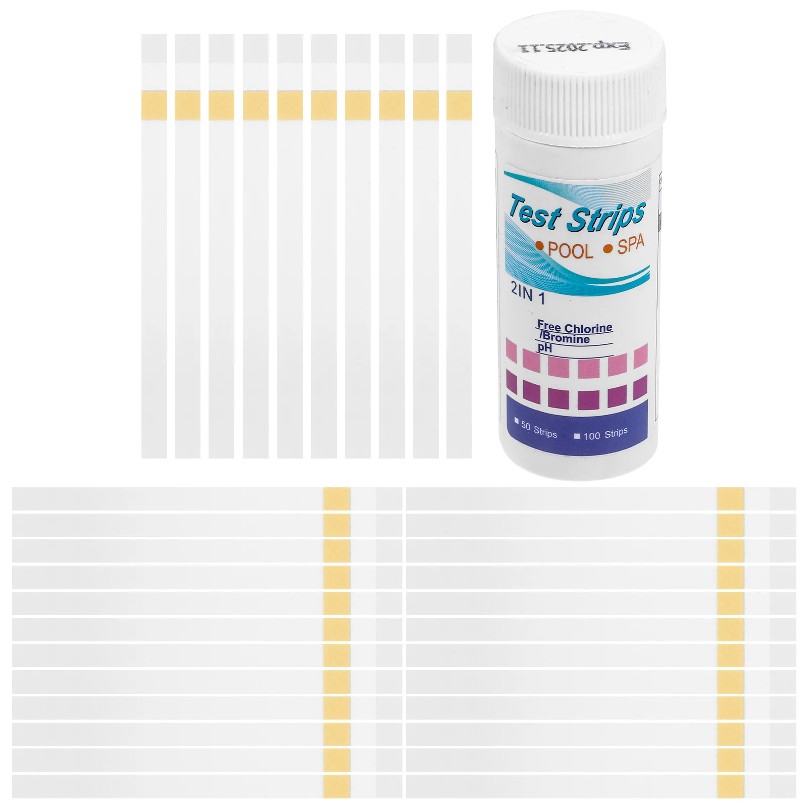 1 Set Pool Test Strips Hot Tub Test Strips Pools Testing Strip Swim Pool Water Test Paper for PH pool water quality test kit
1 Set Pool Test Strips Hot Tub Test Strips Pools Testing Strip Swim Pool Water Test Paper for PH pool water quality test kit