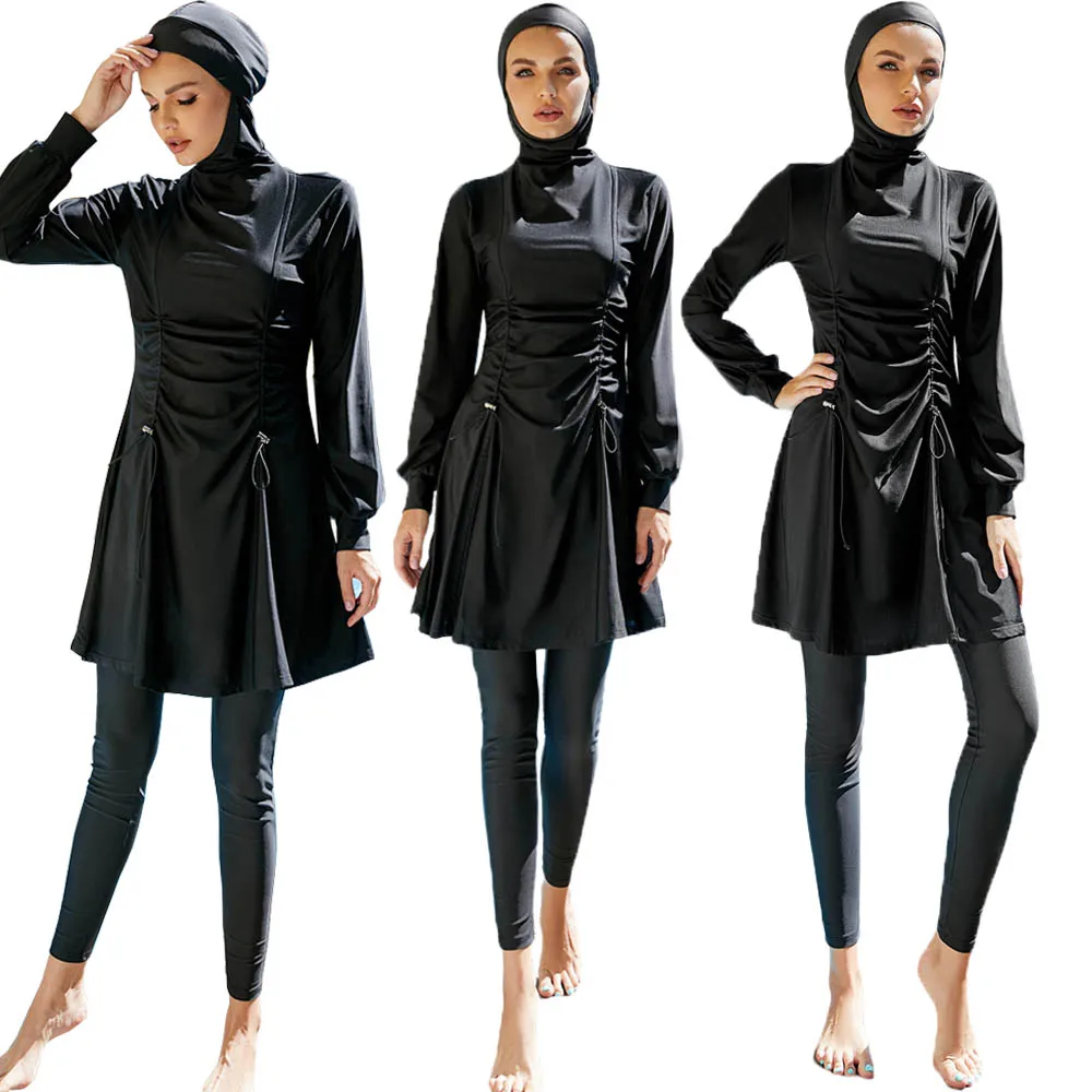 Muslim Conservative Swimsuit Women Beachwear Black Swimwear Bathing Suit Modest Burkini Maillot De Bain Burkini Femme Musulmane
Muslim Conservative Swimsuit Women Beachwear Black Swimwear Bathing Suit Modest Burkini Maillot De Bain Burkini Femme Musulmane