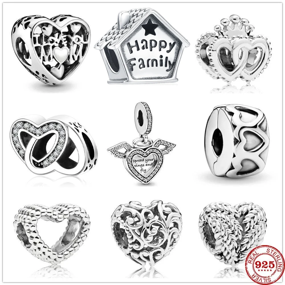 Новый оригинальный серебряный шарм, Φ Regal of Heart Love Mom Bead подходит для шармов Pandora, серебряный браслет 925, DIY женские ювелирные изделия
Новый оригинальный серебряный шарм, Φ Regal of Heart Love Mom Bead подходит для шармов Pandora, серебряный браслет 925, DIY женские ювелирные изделия
