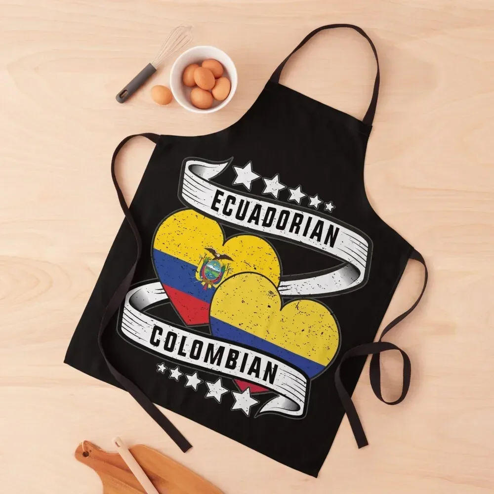 Colombian Ecuadorian flag shirt Half Ecuadorian and Half Colombian Apron Woman Work chefs Smock for hairdressing Apron
Colombian Ecuadorian flag shirt Half Ecuadorian and Half Colombian Apron Woman Work chefs Smock for hairdressing Apron