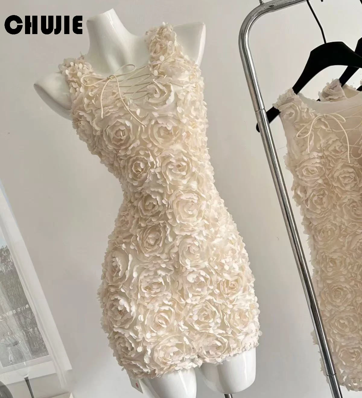 3D Flower Customized Cocktail Dress Mermaid Mini Homecoming Graduation Dress Short Wedding Prom Gowns Vestido de graduación
3D Flower Customized Cocktail Dress Mermaid Mini Homecoming Graduation Dress Short Wedding Prom Gowns Vestido de graduación
