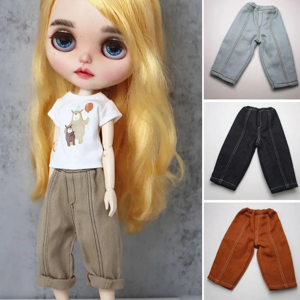 Casual Wear Loose Wide Leg Trousers Handmade Fashion Denim Pants DIY Accessories Jeans Pants Clothes for Blythe ob24 Dolls
Casual Wear Loose Wide Leg Trousers Handmade Fashion Denim Pants DIY Accessories Jeans Pants Clothes for Blythe ob24 Dolls