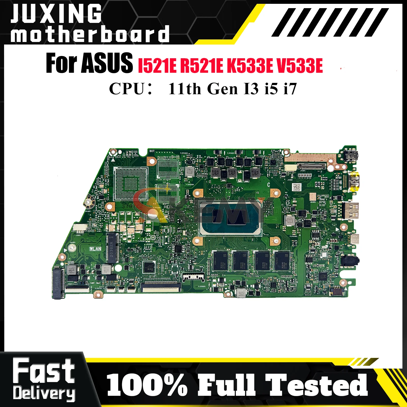 X521EA Laptop Motherboard For ASUS K533E X521EQY X521EQYB V533E S533E I521E X521EPY R521E X521E Mainboard With 11th Gen I3 i5 i7
X521EA Laptop Motherboard For ASUS K533E X521EQY X521EQYB V533E S533E I521E X521EPY R521E X521E Mainboard With 11th Gen I3 i5 i7