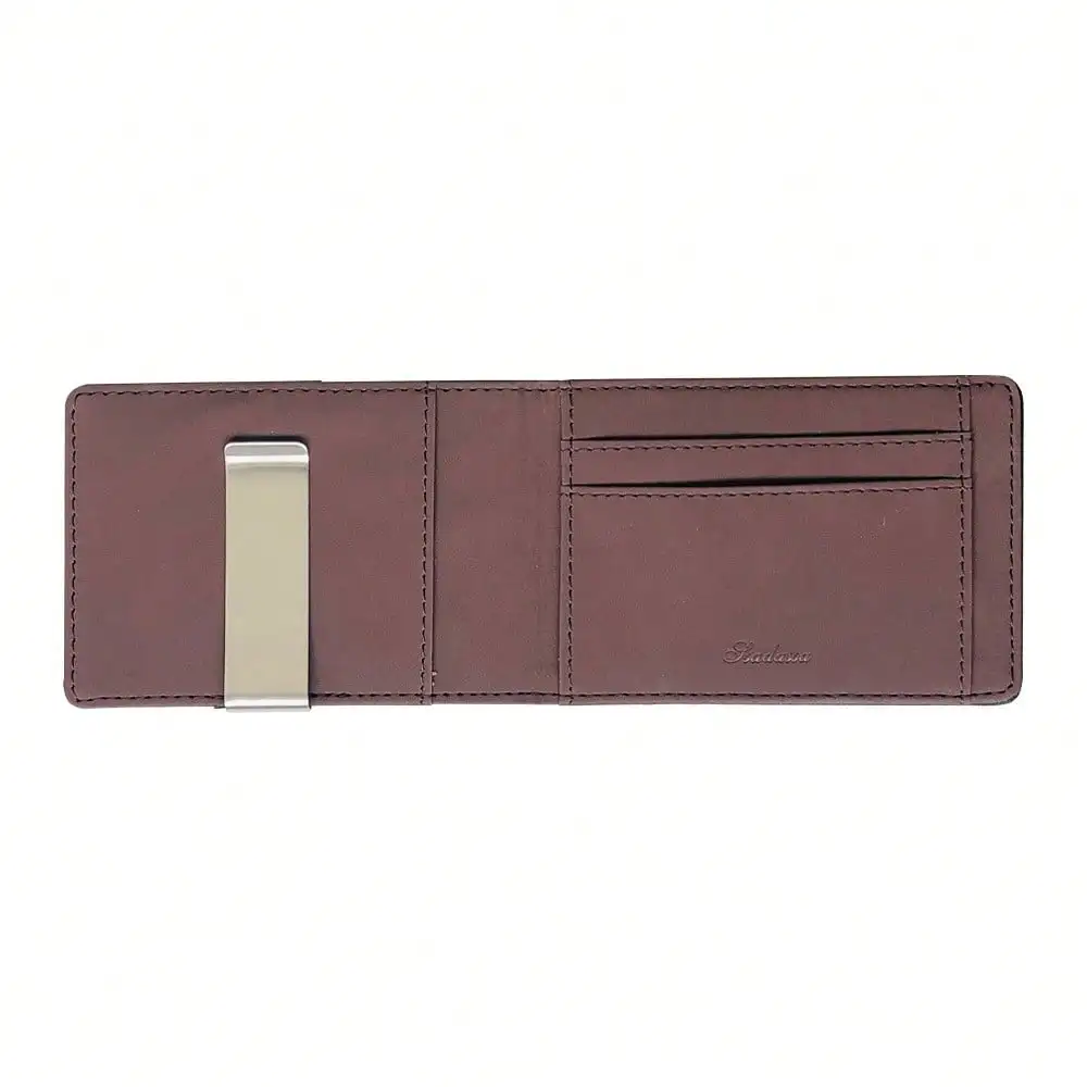 Korean Style Wallet Men's Cross Pattern Short Wallet Stainless Steel Money Clip Credit Card ID Card Holder PU
Korean Style Wallet Men's Cross Pattern Short Wallet Stainless Steel Money Clip Credit Card ID Card Holder PU