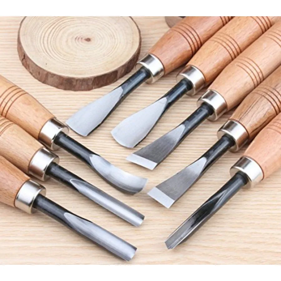 8 Pcs Wood Sculpture Carving Chisel Tool Set DIY Art Craft 8
8 Pcs Wood Sculpture Carving Chisel Tool Set DIY Art Craft 8