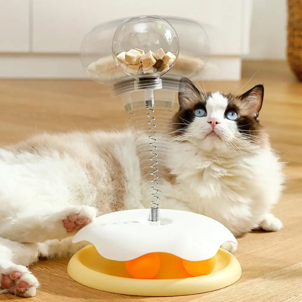 Pet Slow Feeder Toy Ball Cat Teasing Stick Cat Entertainment Turntable Interactive And Dogs Universal Cats Training J2Q6
Pet Slow Feeder Toy Ball Cat Teasing Stick Cat Entertainment Turntable Interactive And Dogs Universal Cats Training J2Q6