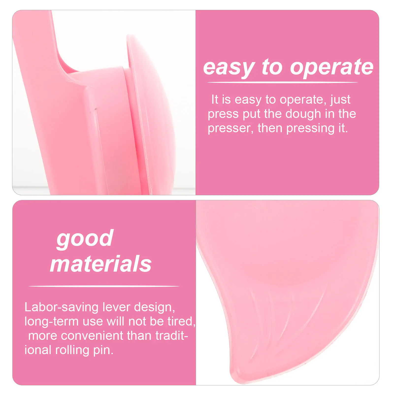 Dumpling Skin Maker Plastic Dough Presser Labor Saving Lever Design Easy Operation Home Kitchen Dumpling Wrapper Mold Manual 
Dumpling Skin Maker Plastic Dough Presser Labor Saving Lever Design Easy Operation Home Kitchen Dumpling Wrapper Mold Manual