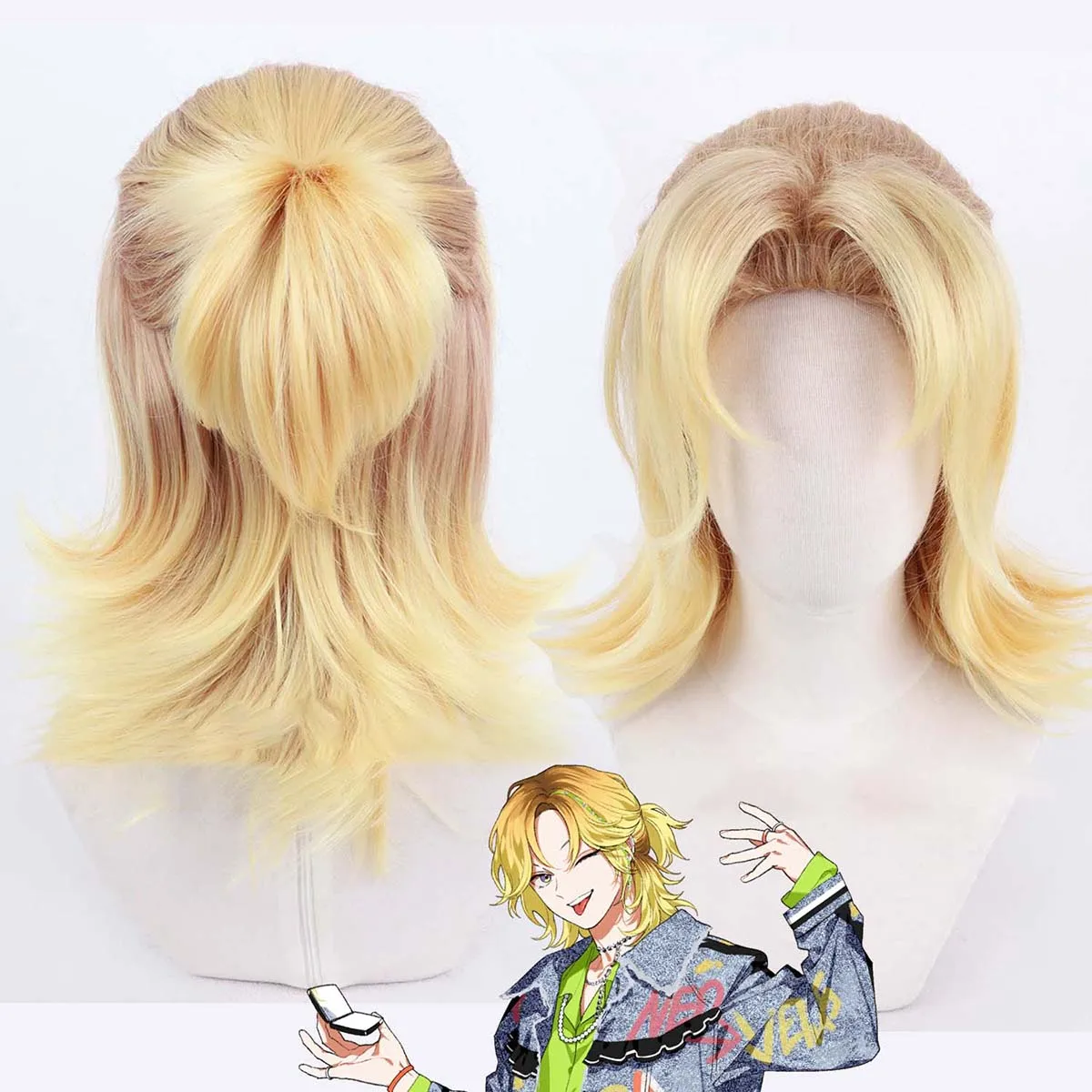 Men Paradox Live Toma Akege Cosplay Short Blonde Heat Resistant Synthetic Hair Wig
Men Paradox Live Toma Akege Cosplay Short Blonde Heat Resistant Synthetic Hair Wig