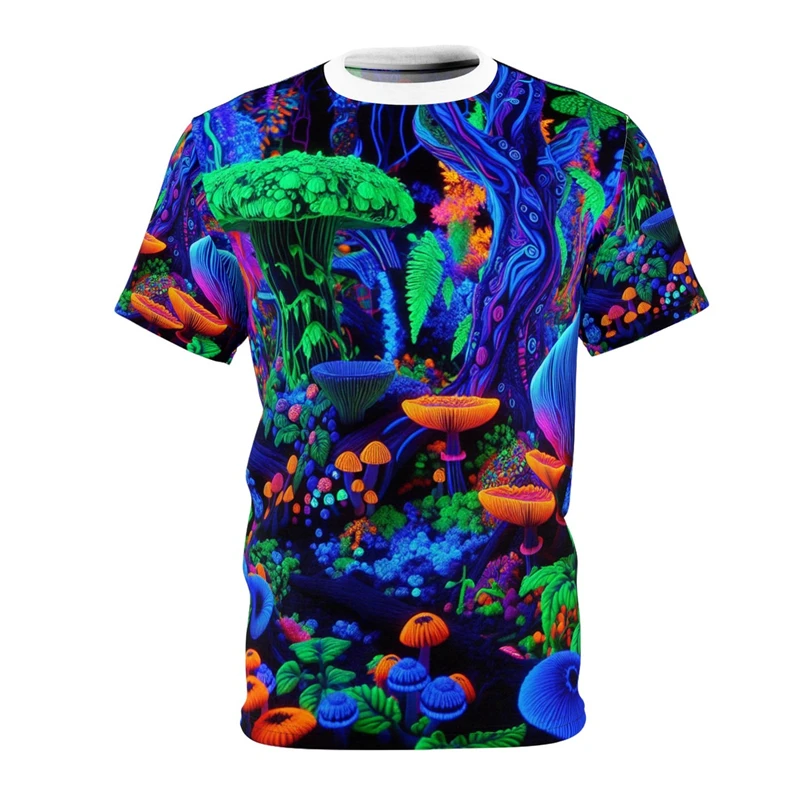 Psychedelic Mushroom Streetwear Tee For Men Harajuku Fashion Short Sleeve T Shirt 3D Print Graffiti Personality Colorful Tops
Psychedelic Mushroom Streetwear Tee For Men Harajuku Fashion Short Sleeve T Shirt 3D Print Graffiti Personality Colorful Tops