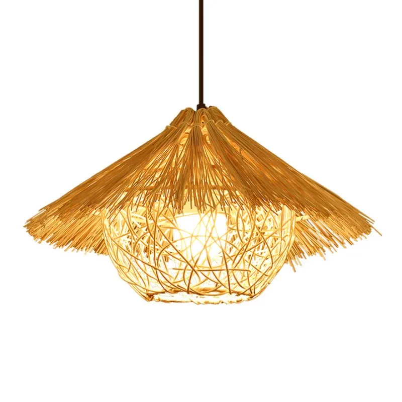South East Asia rattan creative bamboo restaurant cover bamboo decorative chandelier 
South East Asia rattan creative bamboo restaurant cover bamboo decorative chandelier