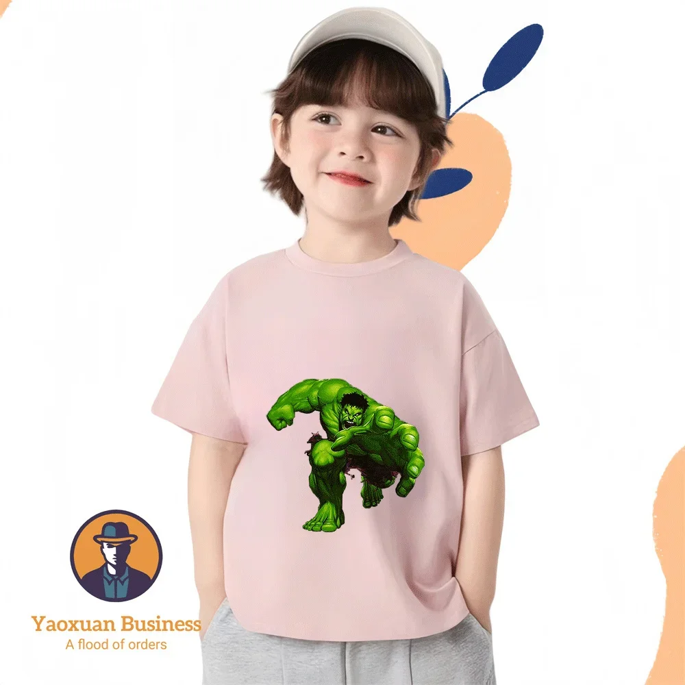 Casual Outdoor Sports Kids Pure Cotton Tee Hulk Anime Pattern Hot Sale Summer Wear
Casual Outdoor Sports Kids Pure Cotton Tee Hulk Anime Pattern Hot Sale Summer Wear