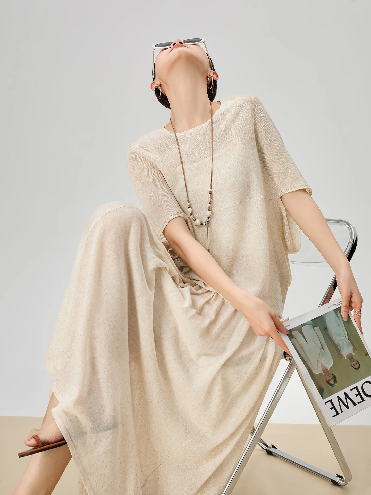 Guuli Linen Knitted Top And Skirt Set Women's Fashion Summer Outfit Short Sleeve round Neck Two-Piece Ensemble
Guuli Linen Knitted Top And Skirt Set Women's Fashion Summer Outfit Short Sleeve round Neck Two-Piece Ensemble