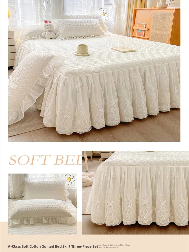 A-Class Color Simple Cotton Bed Skirt 3-Piece Set Anti-Slip Lace Bed Cover Single Four Seasons Universal Dust Protectio...
A-Class Color Simple Cotton Bed Skirt 3-Piece Set Anti-Slip Lace Bed Cover Single Four Seasons Universal Dust Protectio...