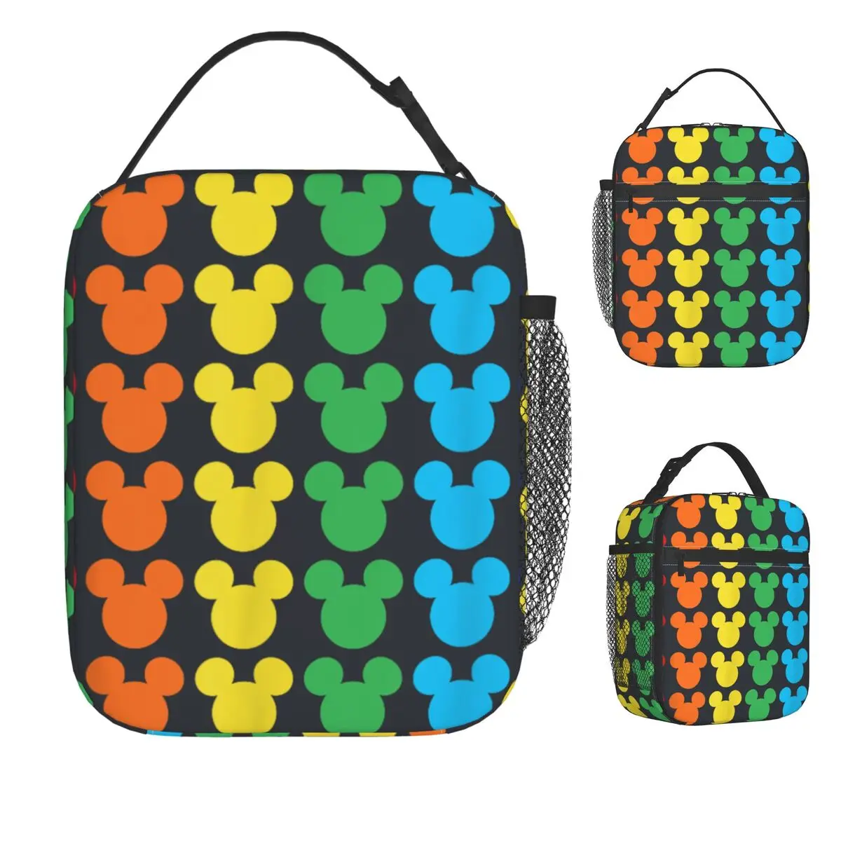 Mickey Mouse Rainbow Icons Lunch Bag Convenient Lunch Box School Custom Cooler Bag Cute Oxford Tote Food Bags
Mickey Mouse Rainbow Icons Lunch Bag Convenient Lunch Box School Custom Cooler Bag Cute Oxford Tote Food Bags