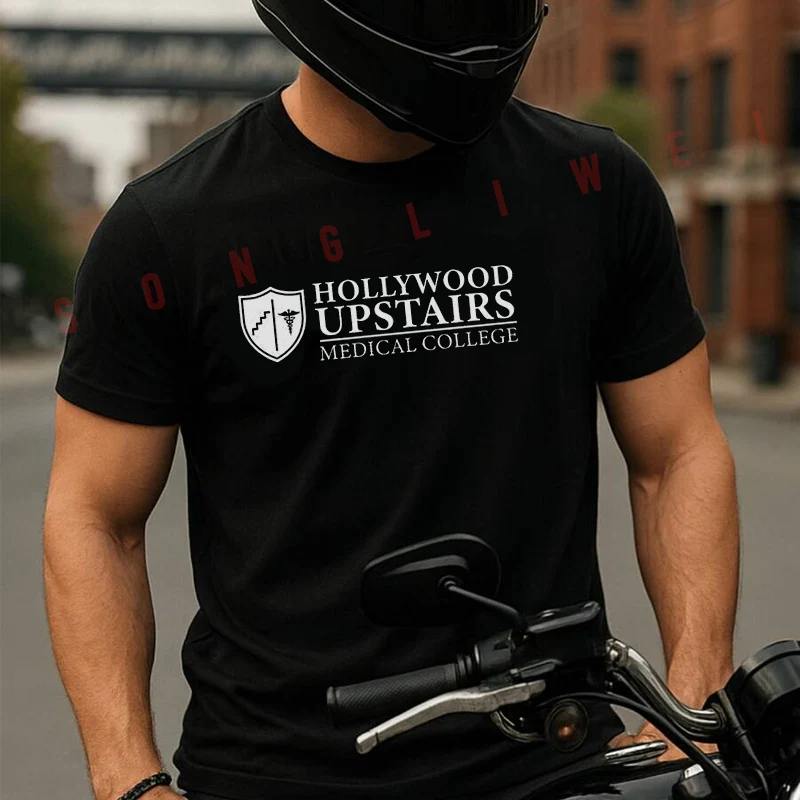 Летняя футболка Summer Hollywood Upstairs Medical College для мужчин и женщин, быстросохнущая, для мотоспорта, гоночный костюм, спортивная футболка с коротким рукавом
Летняя футболка Summer Hollywood Upstairs Medical College для мужчин и женщин, быстросохнущая, для мотоспорта, гоночный костюм, спортивная футболка с коротким рукавом