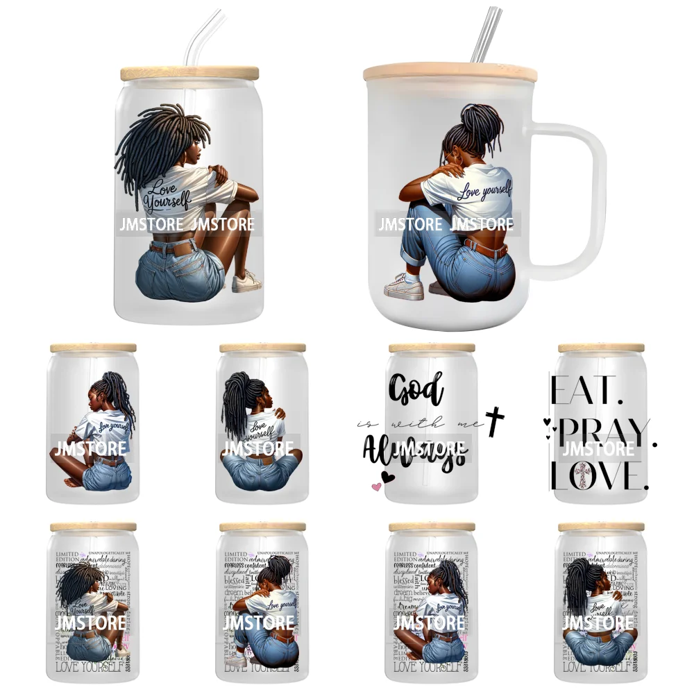 Наклейки Love Yourself Denim Black Girl UV DTF, готовые к применению, водонепроницаемые переводные стикеры для DIY-поделок, подходят для стеклянных банок Libbey объемом 16 унций.
Наклейки Love Yourself Denim Black Girl UV DTF, готовые к применению, водонепроницаемые переводные стикеры для DIY-поделок, подходят для стеклянных банок Libbey объемом 16 унций.