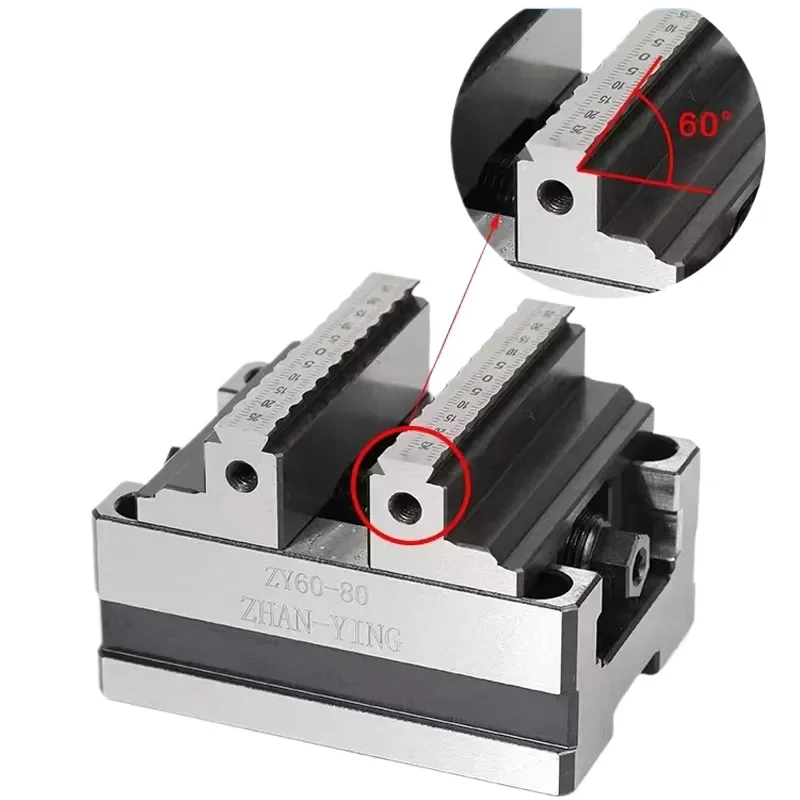 Precision CNC Self-centering Vise L26/8-55L Four-axis Five-axis Concentric Fixture EDM Copper Male Electrode Mechanical Parts
Precision CNC Self-centering Vise L26/8-55L Four-axis Five-axis Concentric Fixture EDM Copper Male Electrode Mechanical Parts