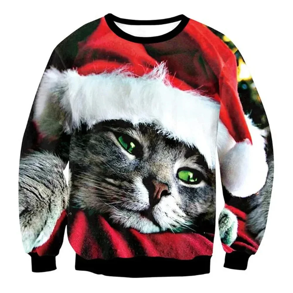 Christmas Sweater Women And Men Funny Loose Pullover 3D Print Autumn Fashion Round Neck Hoodie Casual Oversized Clothing
Christmas Sweater Women And Men Funny Loose Pullover 3D Print Autumn Fashion Round Neck Hoodie Casual Oversized Clothing