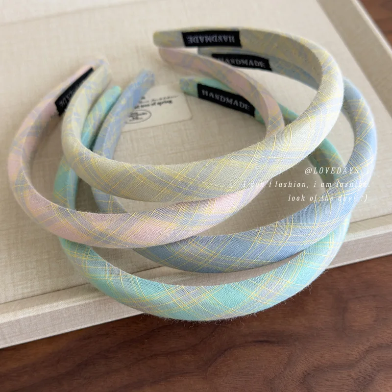 Thin Headband for Women Sweet Candy Color Plaid Narrow Hair Band High Crown Volumetric Fashion Versatile Daily Hair Accessories
Thin Headband for Women Sweet Candy Color Plaid Narrow Hair Band High Crown Volumetric Fashion Versatile Daily Hair Accessories