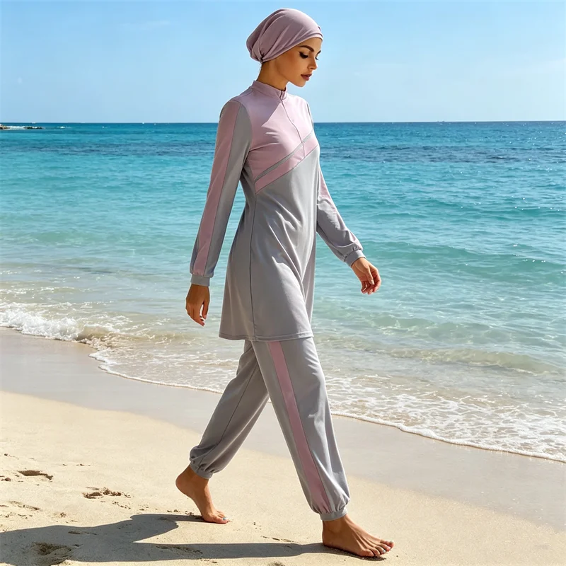Burkini Femme Musulmane Maillot De Bain Muslim Modest Swimwear Women Tops Pants Swimsuit Islam Burkini Bathing Suit Beachwear
Burkini Femme Musulmane Maillot De Bain Muslim Modest Swimwear Women Tops Pants Swimsuit Islam Burkini Bathing Suit Beachwear