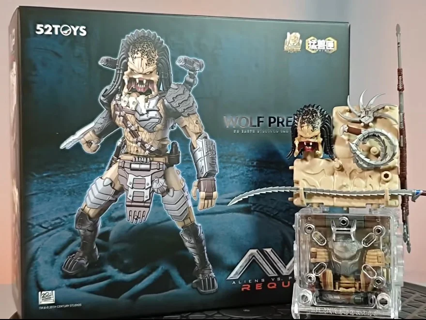 52Toys Beastbox Wolf Predator IB 17 Avp Requiem Transformable Mecha Action Figure Collectible Model For Adult Collection
52Toys Beastbox Wolf Predator IB 17 Avp Requiem Transformable Mecha Action Figure Collectible Model For Adult Collection