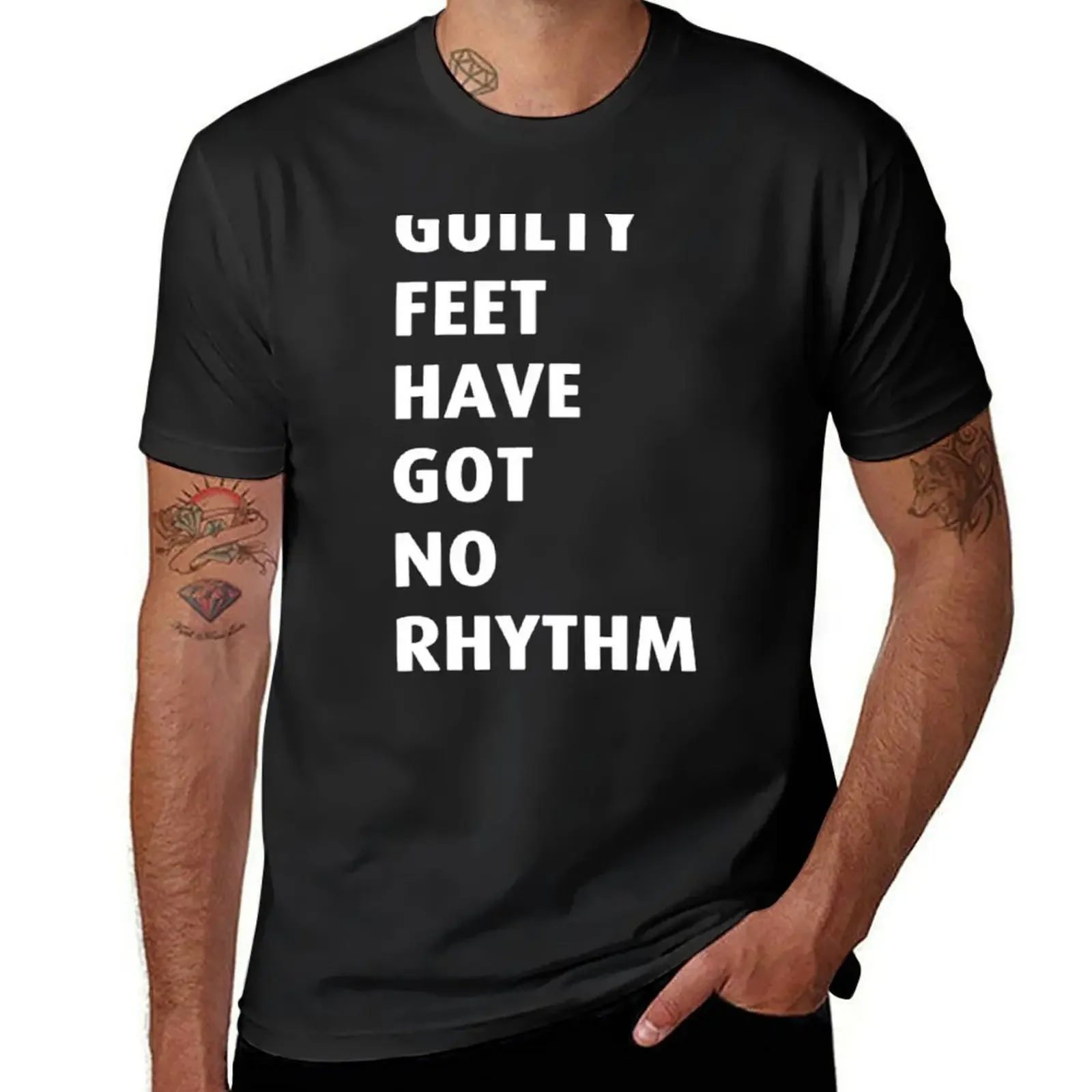 Guilty feet have got no rhythm T-Shirt sports fans cute tops Short sleeve tee men
Guilty feet have got no rhythm T-Shirt sports fans cute tops Short sleeve tee men