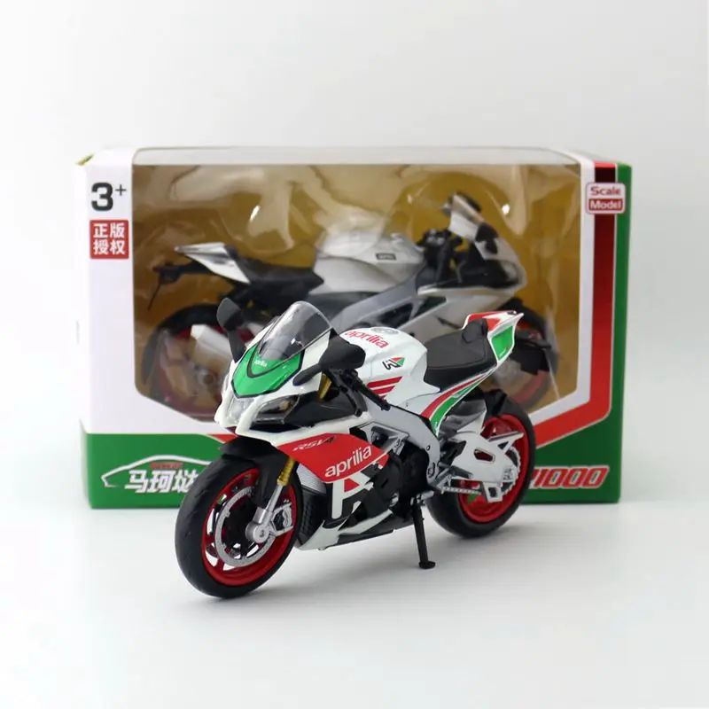 RMZ городская игрушка, литая модель, масштаб 1:12, Aprilia RSV4 RR1000, гоночная коллекция супер спорта, подарок для детей с коробкой
RMZ городская игрушка, литая модель, масштаб 1:12, Aprilia RSV4 RR1000, гоночная коллекция супер спорта, подарок для детей с коробкой