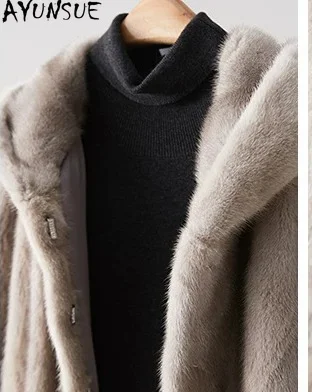 AYUSNUE Natural Whole Mink Fur Coat Women Fashion Winter Jacket Luxury Real Fur Womens Coats Mid-long Purple Label Шуба Женская
AYUSNUE Natural Whole Mink Fur Coat Women Fashion Winter Jacket Luxury Real Fur Womens Coats Mid-long Purple Label Шуба Женская