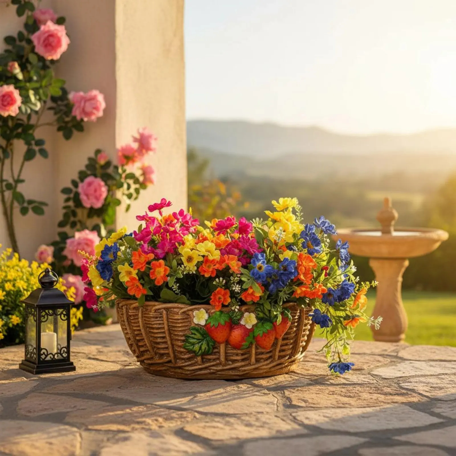 Artificial Vine Basket Garden Decoration Woven Flower Basket Outdoor Decor Lifelike Cascading for Balcony
Artificial Vine Basket Garden Decoration Woven Flower Basket Outdoor Decor Lifelike Cascading for Balcony