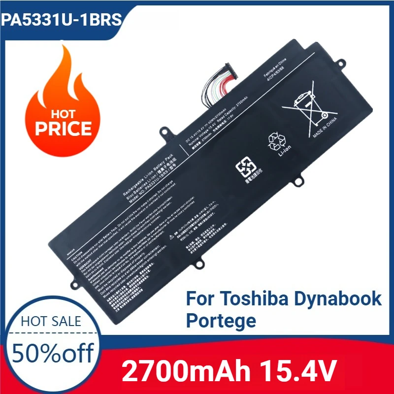 New High-quality Laptop Battery PA5331U-1BRS 15.4V 42Wh 2700mAh Laptop Battery for Toshiba Dynabook Portege A30-E X30L-G A40-E
New High-quality Laptop Battery PA5331U-1BRS 15.4V 42Wh 2700mAh Laptop Battery for Toshiba Dynabook Portege A30-E X30L-G A40-E