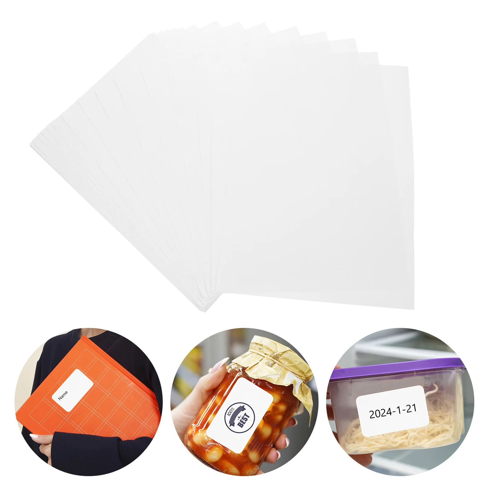 100 Sheets Self-adhesive Label Stickers Labeling Electric Appliance Labels Address Maker Printable
100 Sheets Self-adhesive Label Stickers Labeling Electric Appliance Labels Address Maker Printable