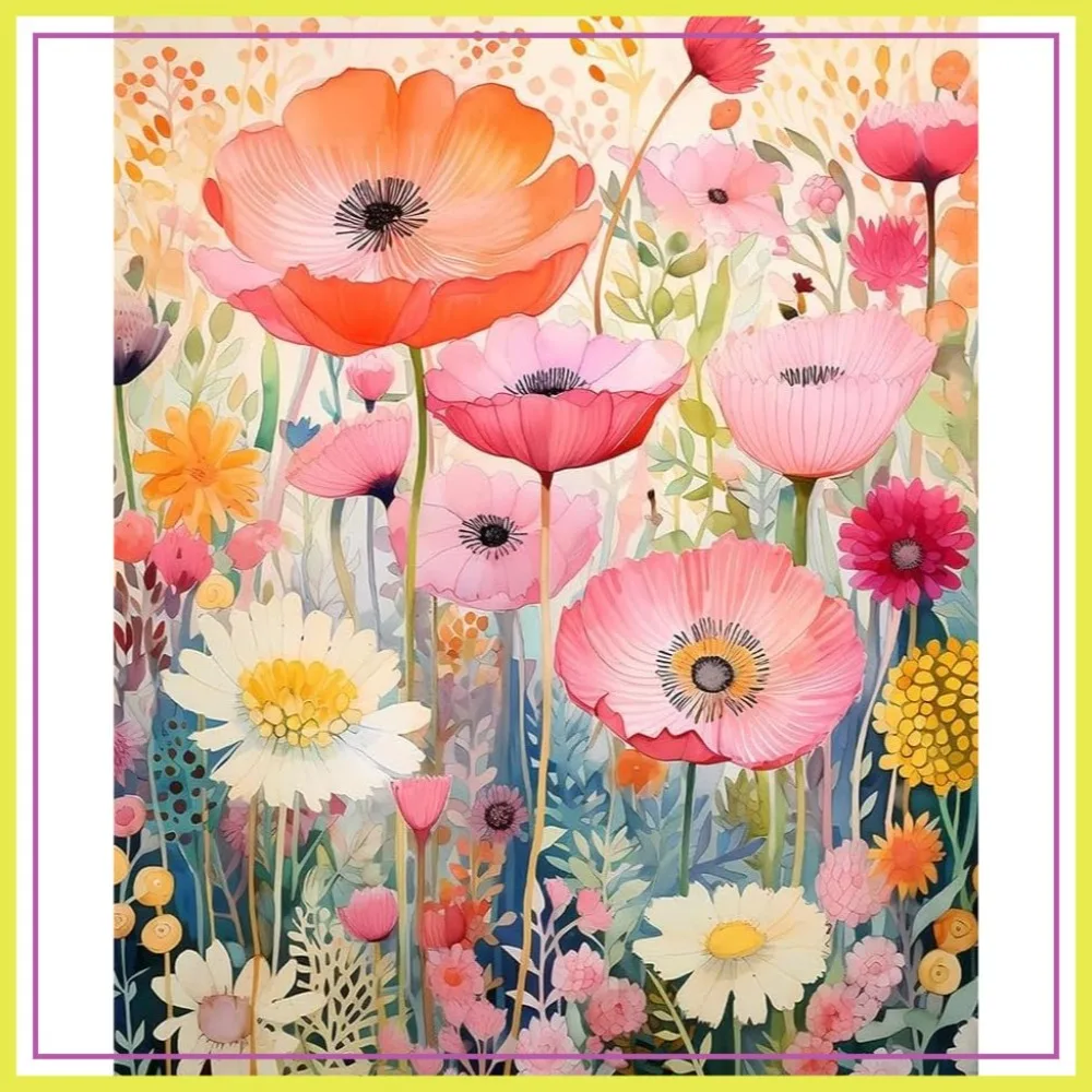 Pink Flowers Diamond Painting Kits for Adults, 5D Art by Numbers, Full Round Drill, 12x16in Home Decor
Pink Flowers Diamond Painting Kits for Adults, 5D Art by Numbers, Full Round Drill, 12x16in Home Decor